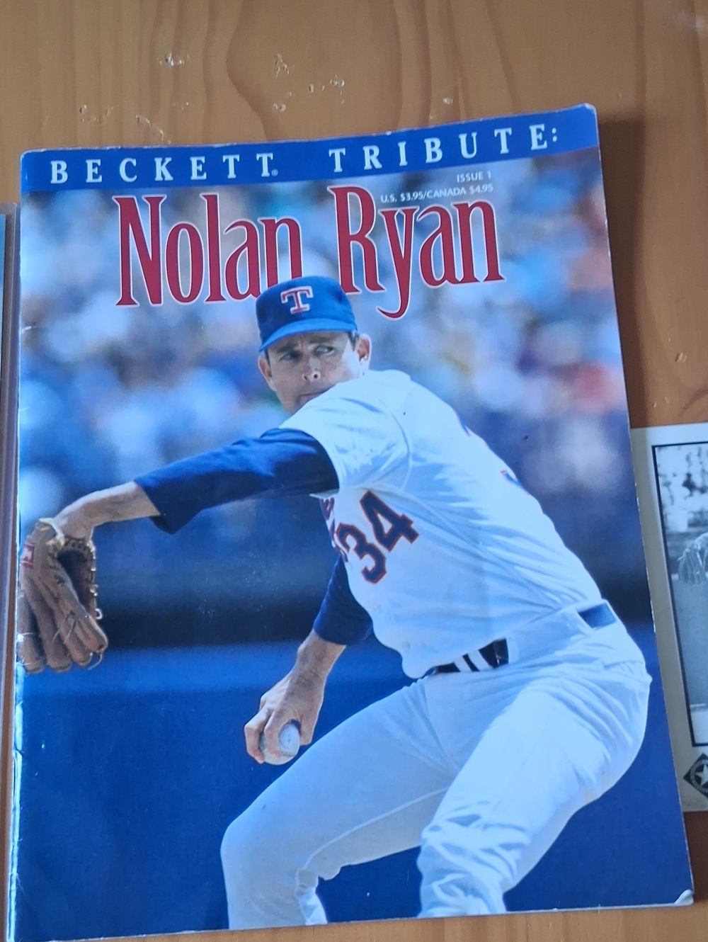 Blue Baseball Tribute Magazine Cover Art - Home Accent